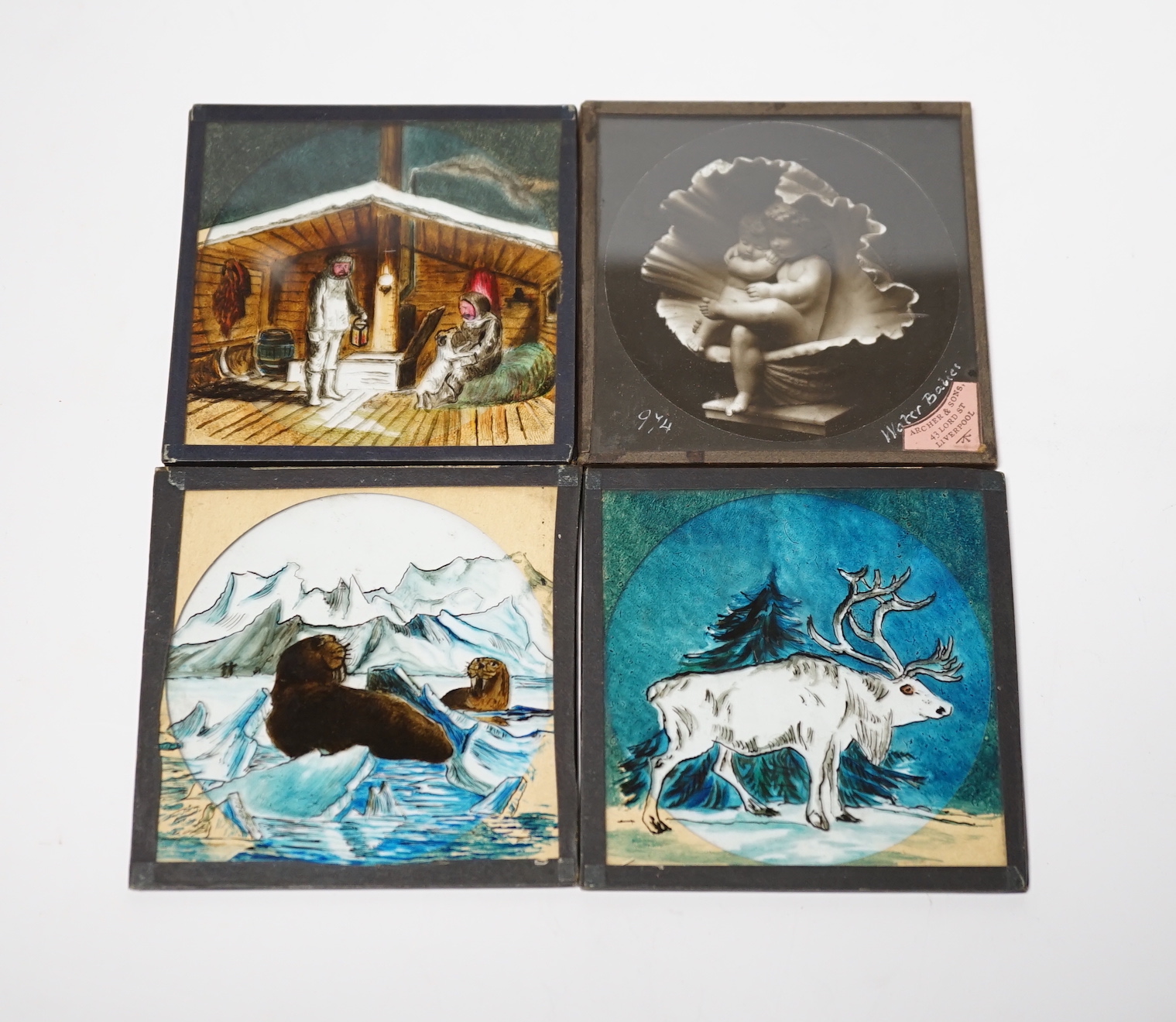 Thirty various Magic Lantern glass slides